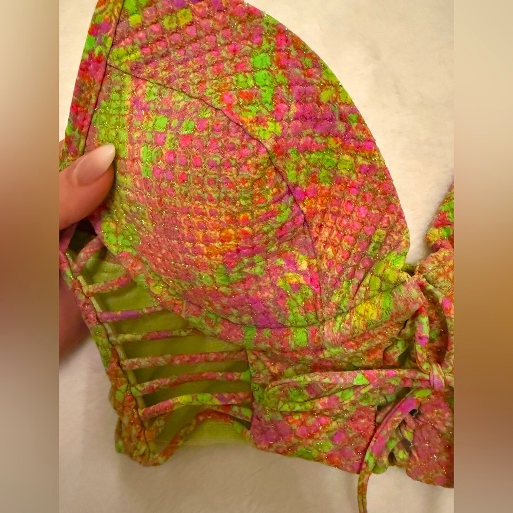 π LULI FAMA - SUPER SEXY CORSET STYLE TOP π Snake Skin Patterned Bikini Top - Picture 7 of 10